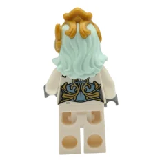 LEGO Astrid - Traje blanco, Pelo aguamarina claro, Corona dorada