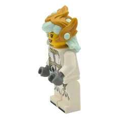 LEGO Astrid - Traje blanco, Pelo aguamarina claro, Corona dorada