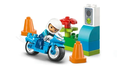 LEGO Blaues Polizeimotorrad