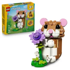 LEGO Schattige hamster met bloem