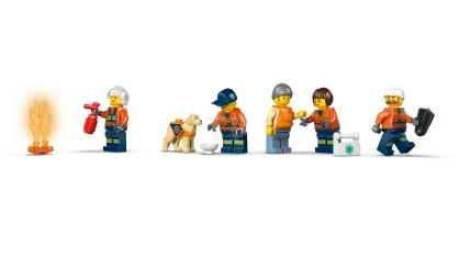 LEGO Rettungsboot der Küstenwache mit Hubschrauber