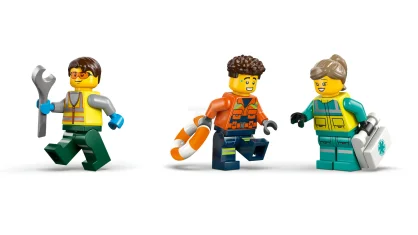 LEGO Kombinationsset mit Flugzeug, Wartungsfahrzeug und Luftkissenboot