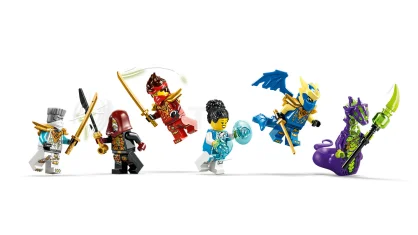 LEGO Showdown am Baumhaus mit dem Ninja-Bike