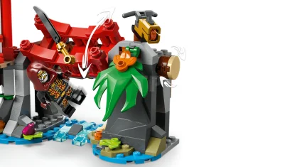 LEGO Showdown am Baumhaus mit dem Ninja-Bike