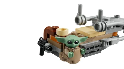LEGO Der Mandalorianer und Grogu auf ihrem Speeder Bike™