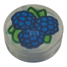 LEGO Tile 1 x 1 Round with Blackberries Pattern