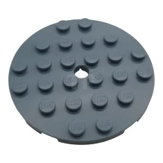 LEGO Piastra, rotonda 6 x 6 con foro