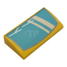 LEGO Slope, Curved 2 x 4 x 2/3 with Bottom Tubes…