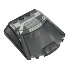 LEGO Windscreen 6 x 6 x 1 1/3 Straight Sides with…