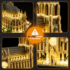 LEGO Light kit for LEGO® 21061 Notre-Dame de Paris (Remote Version)
