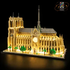 LEGO Light kit for LEGO® 21061 Notre-Dame de Paris (Remote Version)