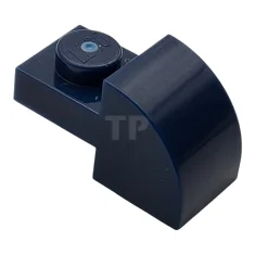 LEGO Pente, courbée 2 x 1 avec studs encastrés.