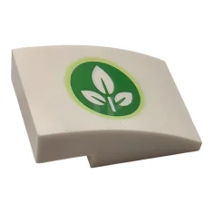 LEGO Pendenza, curvo 3 x 2 con pianta con 3 foglie…