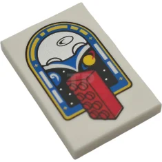 LEGO Tile 2 x 3 with Red 2 x 4 Brick…