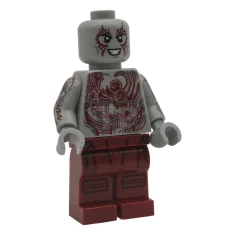 LEGO Drax - Dark Red Tattoos