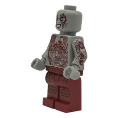 LEGO Drax - Dark Red Tattoos