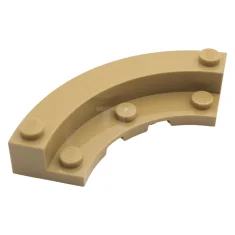 LEGO Brick, Round Corner 5 x 5 Macaroni with 4 x…