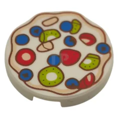 LEGO Carreau 2 x 2 rond avec O inférieur et motif…