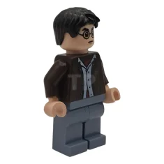LEGO Harry Potter - Dunkelbraune offene Jacke, sandblaue Beine
