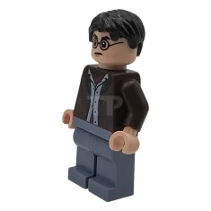 LEGO Harry Potter - Dunkelbraune offene Jacke, sandblaue Beine
