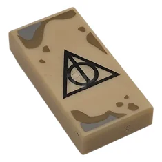 LEGO Piastrelle 1 x 2 con simbolo triangolo, linea e cerchio…