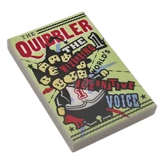 LEGO Carreau 2 x 3 avec le journal The Quibbler 'THE…