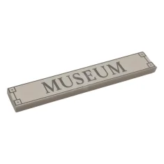 LEGO Tile 1 x 6 with Light Bluish Gray 'MUSEUM' and…