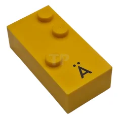 LEGO Brick, Braille 2 x 4 with 3 Studs with Black…