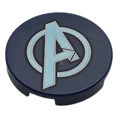 LEGO Tile, Round 2 x 2 with Bottom Stud Holder with…