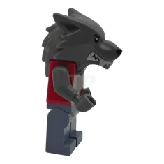 LEGO Werewolf - Torn Red Flannel Shirt, Bare Chest with Fur…