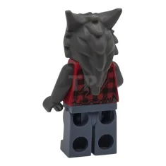 LEGO Werewolf - Torn Red Flannel Shirt, Bare Chest with Fur…