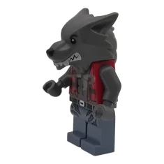 LEGO Werewolf - Torn Red Flannel Shirt, Bare Chest with Fur…