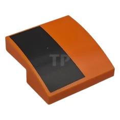 LEGO Slope, Curved 2 x 2 x 2/3 with Black Stripe…