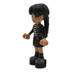 LEGO Wednesday Addams - Black Hoodie, Skirt, Platform Soles