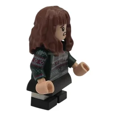 LEGO Hermine Granger - Dunkelgrüner Pullover, bedruckte Arme, schwarzer Rock und…
