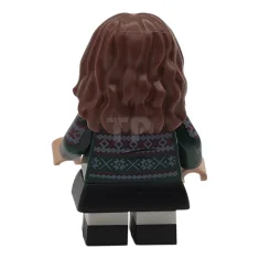 LEGO Hermine Granger - Dunkelgrüner Pullover, bedruckte Arme, schwarzer Rock und…