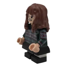LEGO Hermine Granger - Dunkelgrüner Pullover, bedruckte Arme, schwarzer Rock und…