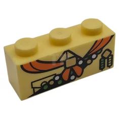 LEGO Brick 1 x 3 with Shirt with Collar and Pocket,…