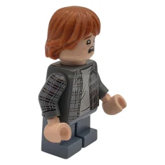 LEGO Ron Weasley - Kariertes Hemd, bedruckte Arme, sandblaue kurze Hosenbeine