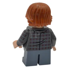 LEGO Ron Weasley - Kariertes Hemd, bedruckte Arme, sandblaue kurze Hosenbeine