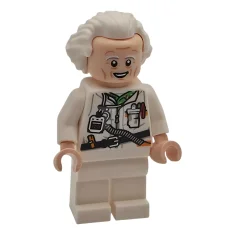 LEGO Doc Brown - Lang haar, gereedschapsriem