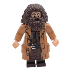 LEGO Rubeus Hagrid - Medium Nougat Topcoat with Buttons, Goggles