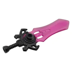 LEGO Minifigure, Weapon Sword Large with Molded Trans-Dark Pink Blade Pattern