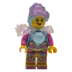 LEGO Izzie - Satijn Trans-Clear Armor met Satijn Trans-Light Blue Gem