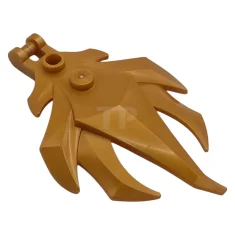 LEGO Plant Leaves Angular with Bar Handle on End, 7 Spikes