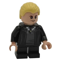 LEGO Draco Malfoy - Vestaglia di Hogwarts, cravatta nera, ghigno