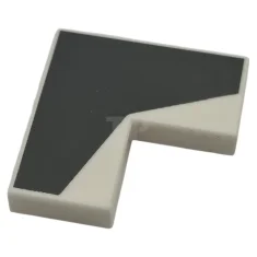 LEGO Tile 2 x 2 Corner with Black Angled Stripe Pattern