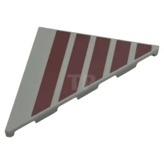 LEGO Tile 4 x 4 Triangular with Stripes Pattern - Side…
