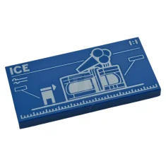 LEGO Tile 2 x 4 with Ice-Cream Shop (Set 60363) Blueprint…
