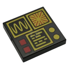 LEGO Tile 2 x 2 with Control Panel Buttons and Displays…